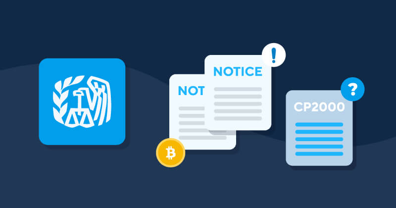 What is Notice CP2000 for cryptocurrency?